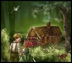 Dans la premire version de  Hansel et Gretel , de quoi est faite la maison ?