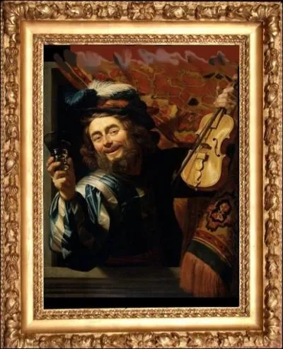 On peut y admirer galement ce   Vieux violoniste  , oeuvre d'un peintre voluant dans le classicisme ... .
