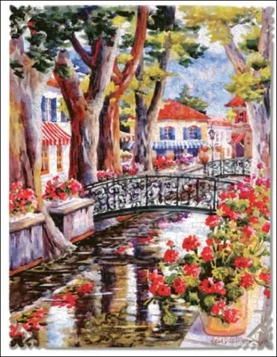 Un décor traditionnel se traduisant par des jardinières de -------.