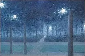 Nocturne au parc royal de Bruxelles.