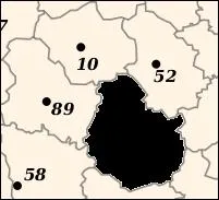 Quel est le numro du dpartement en noir ?