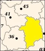 Quel est le nom du dpartement en jaune ?