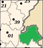 Quel est le nom du dpartement en vert ?