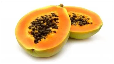 Quel est ce fruit qui renferme de nombreuses graines noires ?