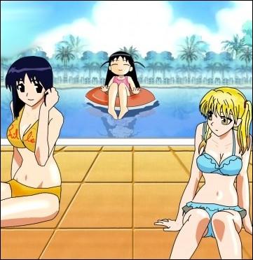 (p. 11 - Nara ! )  la piscine, les amies de Tenma se font courtiser par les amis de Nara. Un dfi est organis : si les garons gagnent, elles accepteront leur rendez-vous. De quel dfi s'agit-il ?