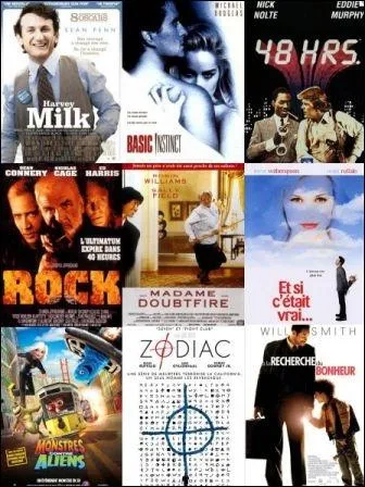 Quel est le point commun entre tous ces films ?