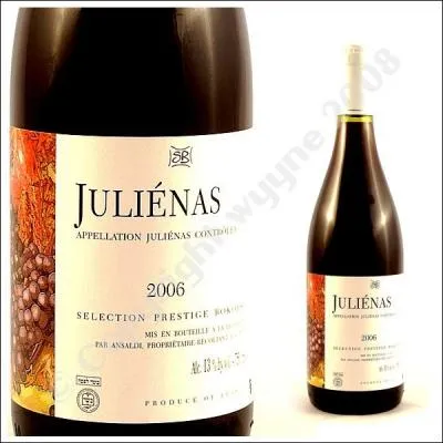 Le JUlinas est un vin rouge en AOC. De quel vignoble est-il un cru ?