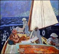 Signac et ses amis en barque.