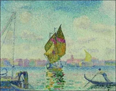 Barques  voile sur la Giudecca.