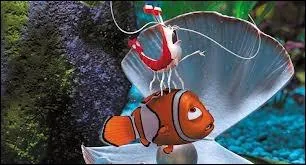 Comment s'appelle cet animal qui est en train de nettoyer Nemo ?