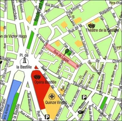 Mort en 1935 en Colombie  la suite d'un accident d'avion, il devint un mythe, et le plus grand symbole de Buenos Aires. Mais  Paris, la salle Bal  Jo lui a t ddie en 1936. Dans quelle rue, proche de la Bastille, se trouve cette salle ?