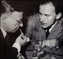 Sur cette photographie, quel philosophe reconnat-on au ct de Boris Vian ?