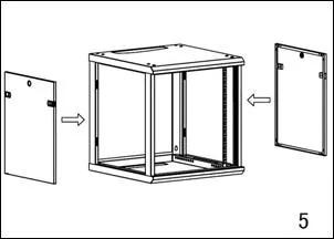  Fixez ensuite sur le fond les deux cts du meuble,  l'aide des quatre vis n2 .