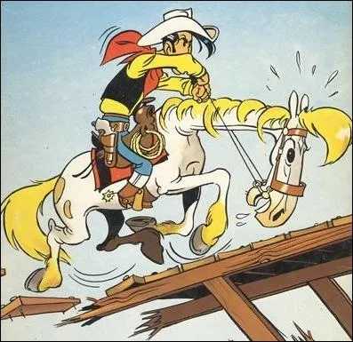 On ne prsente plus le pauvre cow-boy solitaire du far west, ni son clbre cheval blanc du nom de Jolly Jumper :