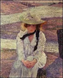 Jeune femme sur la plage.