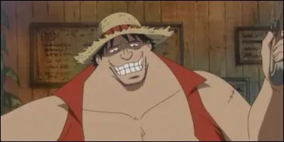 Qui terrasse Demalo Black, capitaine du 'Faux Équipage du Chapeau de Paille' sur l'île de Saboady ?