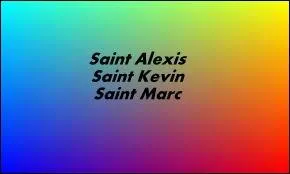 Entre la saint Alexis, la saint Kevin et la saint Marc, quelle saint se fte en juin ?