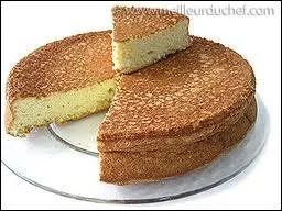 Comment s'appelle ce gteau confectionn avec du sucre, des oeufs de la farine et des blancs d'oeufs ?