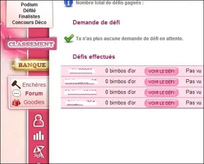 Le nombre maximum de dfis par jour est de :