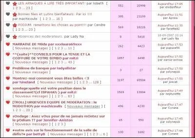 O peut-on parler du jeu, des actualits ... ?