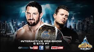 Wade Barrett (c) vs The Miz. Pr-Show pour le titre Intercontinental : qui a gagn ?