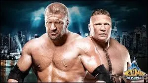 Triple H vs Brock Lesnar (No Holds Barred Match. Si Triple H perd, il doit prendre sa retraite) : qui a gagn ?