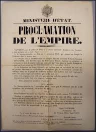  quelle date Napolon III proclame-t-il le Second Empire ?