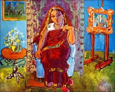 Est-ce Dufy qui a peint Intrieur avec hindoue ?