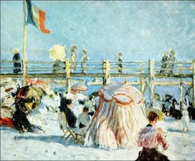 Est-ce Dufy qui a peint Bains au casino de Sainte Adresse ?