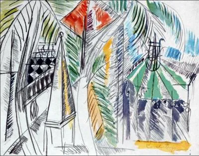 Est-ce Dufy qui a peint Jardin public  Hyres ?