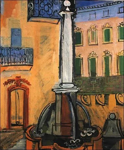 Est-ce Dufy qui a peint La fontaine  Vence ?
