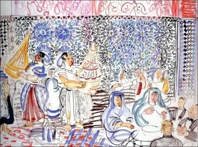 Est-ce Dufy qui a peint Le couscous chez le pacha de Marakech ?