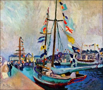 Est Dufy qui a peint Yacht pavois au Havre ?