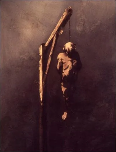 Le pendu, 1854