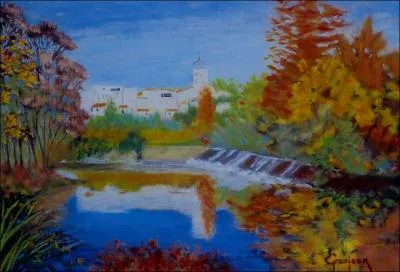 La luxuriance des couleurs reflte la joie que l'artiste trouve  peindre des paysages mditerranens. Jacques Grosjean est qualifi de  peintre solaire . Son atelier se trouve  : ... (34).