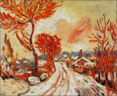 Qui a peint Paysage de neige  Chatou ?