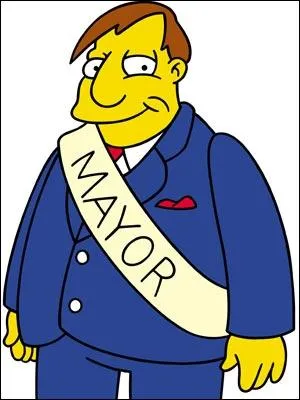 Comment s'appelle le maire de la ville de Springfield ?
