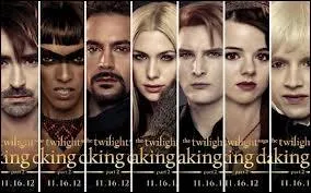 Quels sont les vampires qui dbarquent en troisime  Forks ?