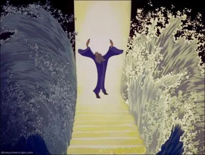 A qui a t compar Yensid quand il fait cette action pour sauver Mickey de la noyade ?