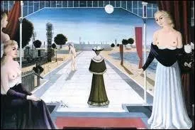 Quel lieu Paul Delvaux a-t-il reprsent dans plusieurs toiles ?