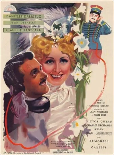 Film franais ralis par Claude Autant-Lara adapt de la pice ponyme de Georges Feydeau... .