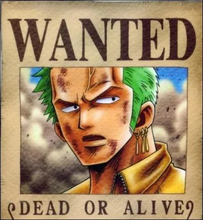 De combien est la prime de Zoro ?