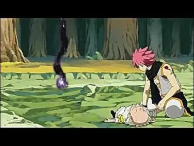 Contre quel membre de Grimoire Heart Natsu se bat-il ?