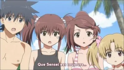 Termine cette phrase : Vous voulez dire, que Sensei (Kiryu Yuzuki) est toujours... . (indice : a se passe  la piscine)