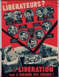 Léo Ferré a chanté ''L'Affiche rouge'' en hommage a un groupe de résistants exécutés en 1944. Comment se nommait leur chef ?