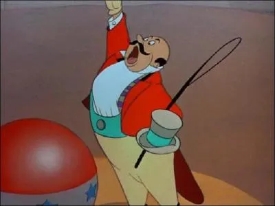 Quelle est la fonction de cet homme frappeur d'animaux qui fera souffrir un jeune lphant ? Dans quel grand classique Disney est-il ?