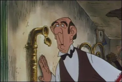 Qui est ce majordome, qui, pouss par la cupidit tentera de tuer une bande d'animaux innocents pour toucher un hritage fabuleux ? Dans quel grand classique Disney est-il ?