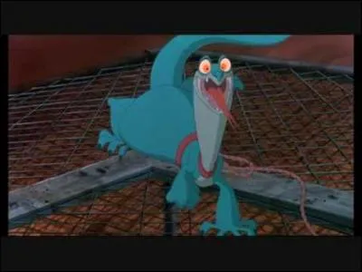 Quel est le nom de cette salamandre vicieuse ayant un amour particulier pour les oeufs et connue pour avoir laiss froidement mourir son matre dans une chute d'eau ? Dans quelle oeuvre Disney se trouve-t-elle ?