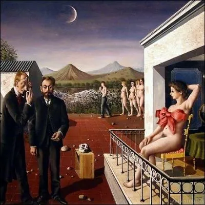 A quel peintre doit-on ce tableau surraliste excut en 1939, ayant pour intitul  Phases de la lune  ?