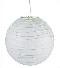 Comment appelle-t-on ce genre de luminaire en papier ?